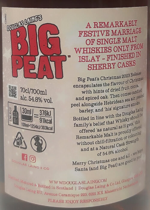 Big Peat Christmas 2023 Enoteca Siena Batani Bottiglie Superalcolici